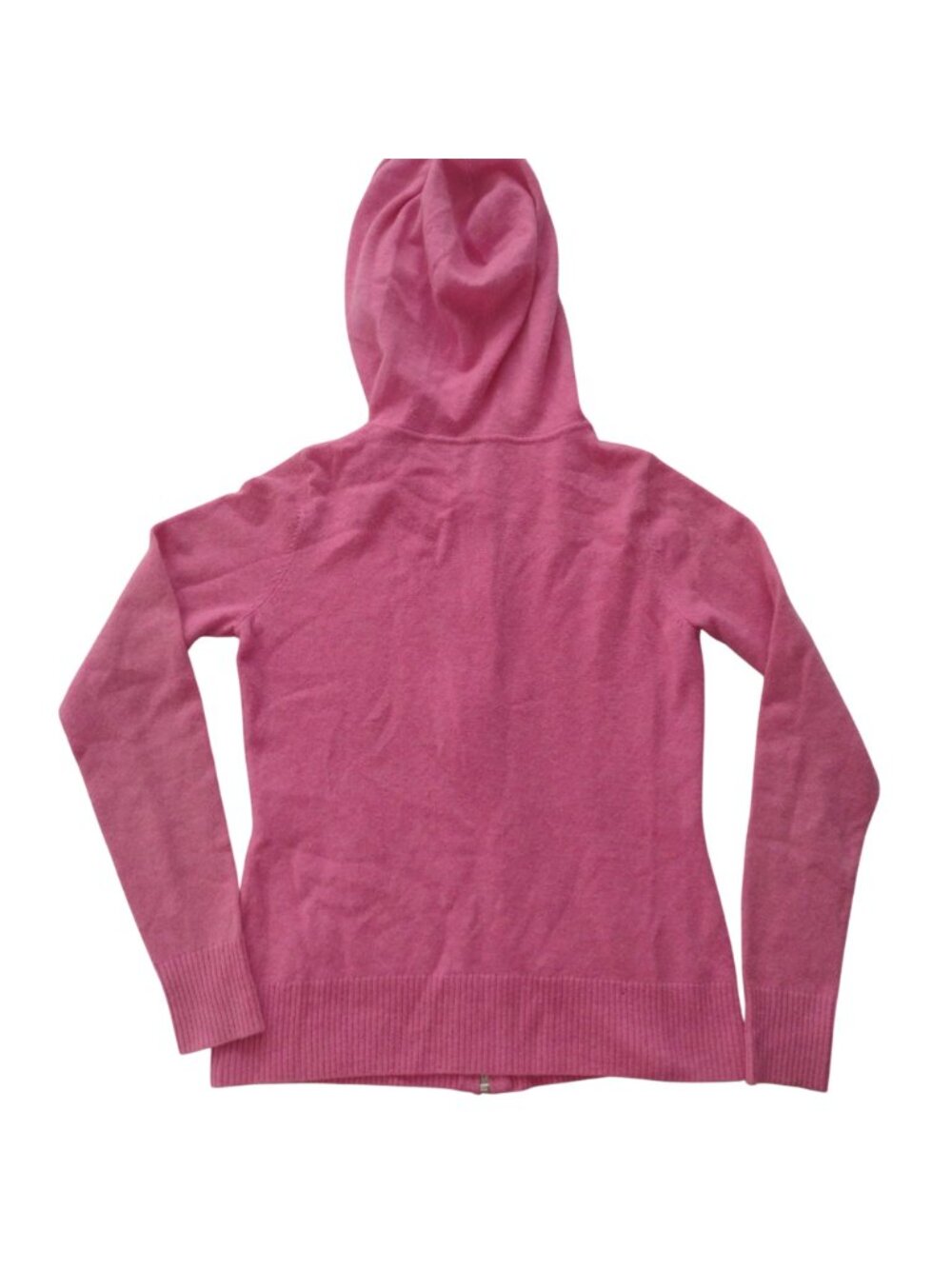 Margaret OLeary Pink Cashmere Hooded Sweate S Soft Lightweight Zip Front Barbie - Picture 8 of 12